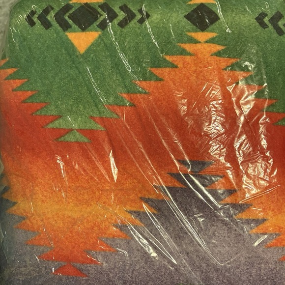 Navajo Queen Or King Size Blanket New Made In USA Sure Value‎ New Sealed Vibrant - Picture 5 of 8